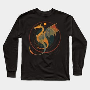 Mighty Dragon - Awe-Inspiring Fantasy Design Long Sleeve T-Shirt